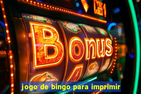 jogo de bingo para imprimir