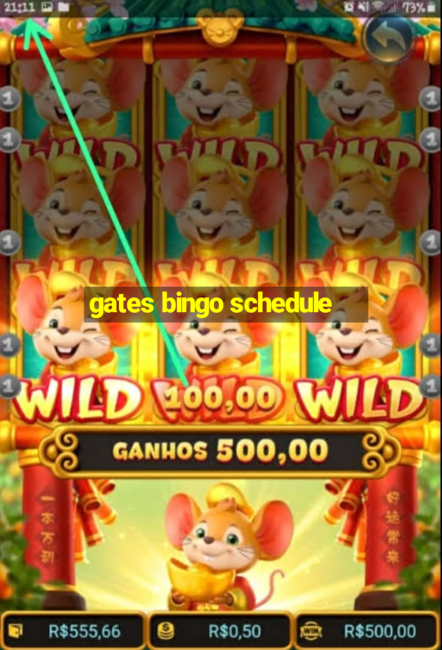 gates bingo schedule