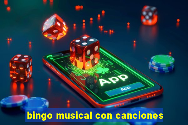 bingo musical con canciones