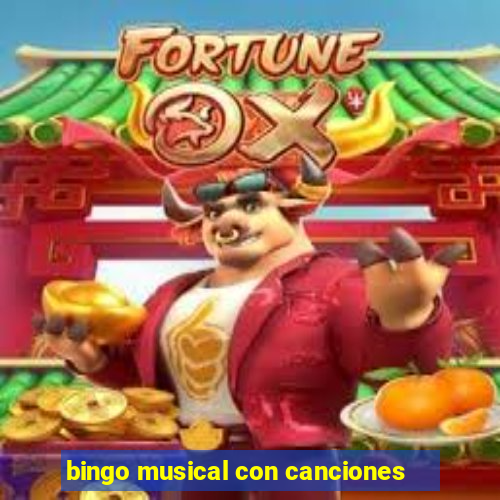 bingo musical con canciones