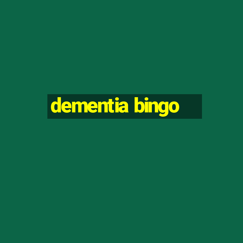 dementia bingo