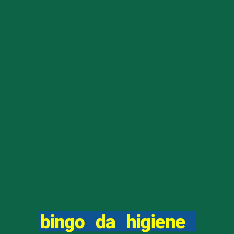 bingo da higiene para imprimir