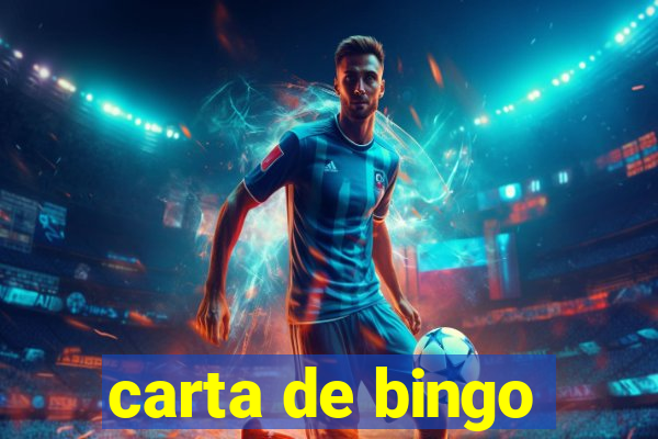 carta de bingo