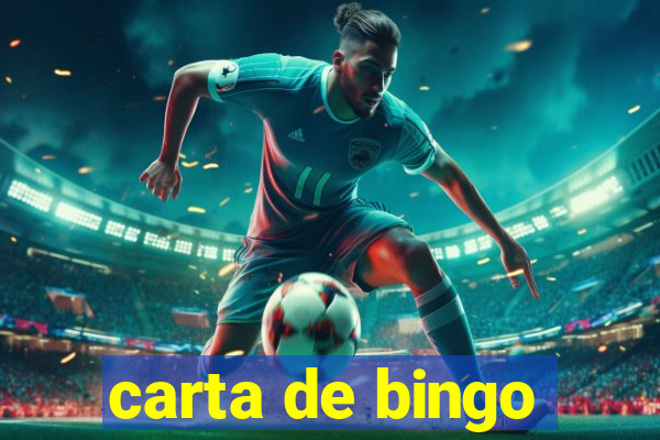 carta de bingo