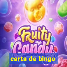 carta de bingo