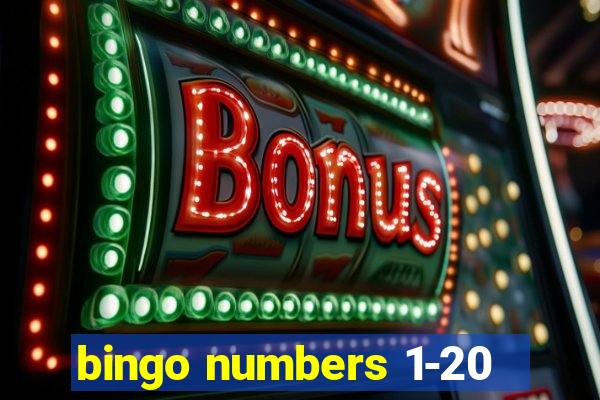 bingo numbers 1-20