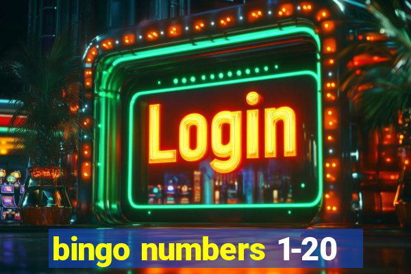 bingo numbers 1-20