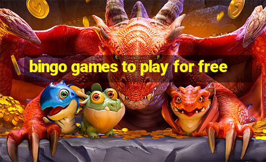 bingo games to play for free