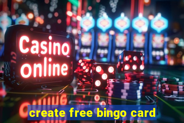 create free bingo card