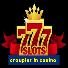 croupier in casino