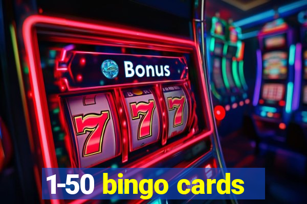 1-50 bingo cards