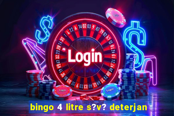 bingo 4 litre s?v? deterjan