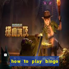 how to play bingo for money