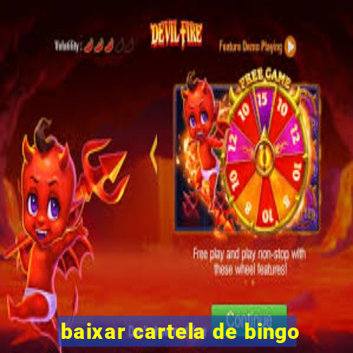 baixar cartela de bingo