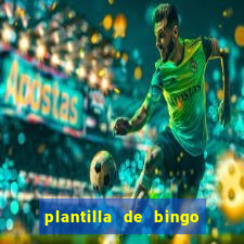 plantilla de bingo para editar