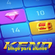 bingo para alunos