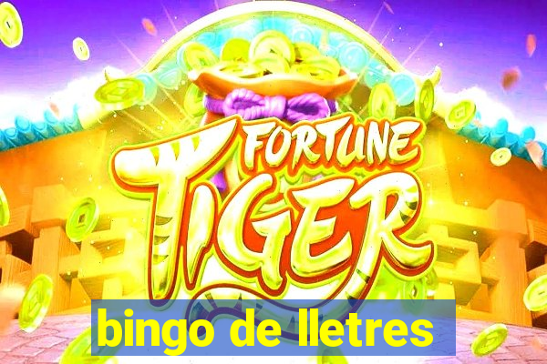 bingo de lletres