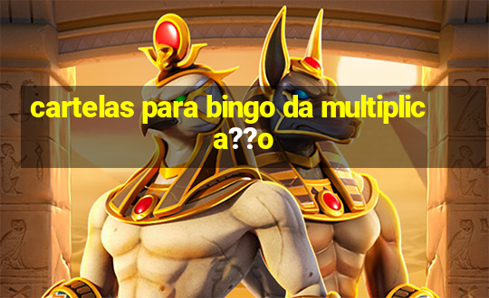 cartelas para bingo da multiplica??o