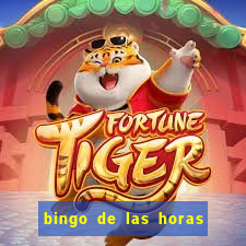 bingo de las horas para imprimir