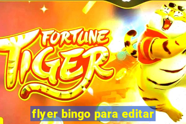 flyer bingo para editar