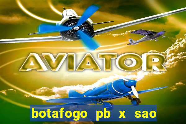 botafogo pb x sao jose palpite