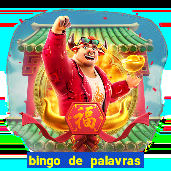 bingo de palavras 3 ano