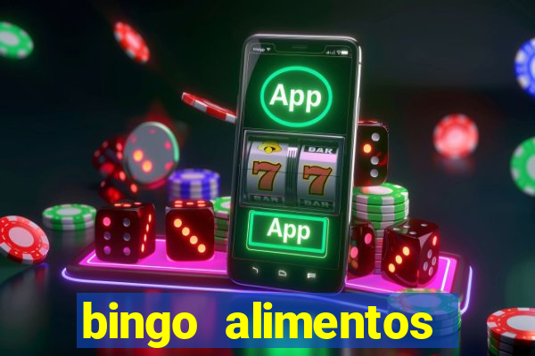 bingo alimentos para imprimir