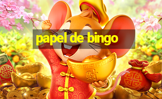 papel de bingo