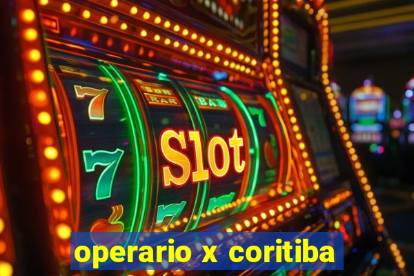 operario x coritiba