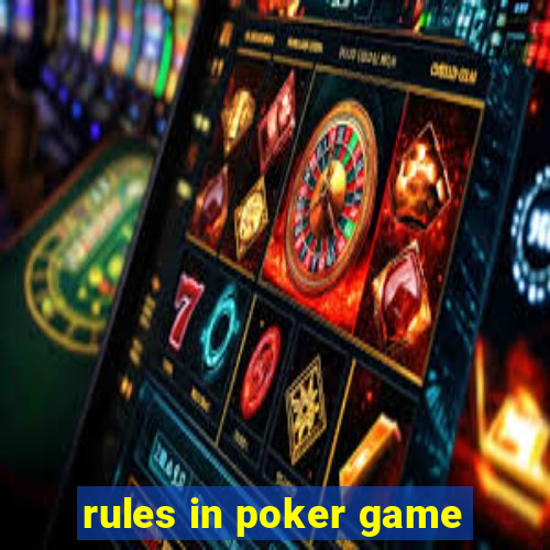 rules in poker game