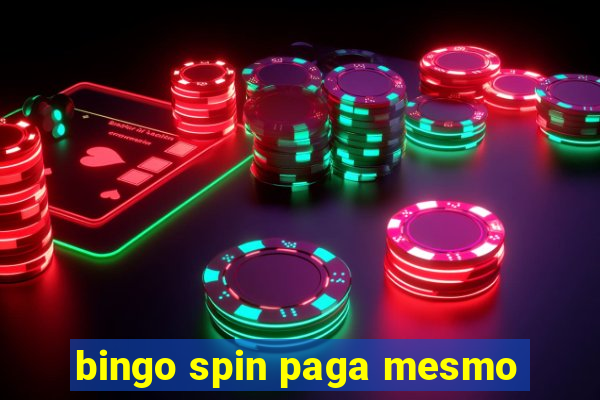 bingo spin paga mesmo