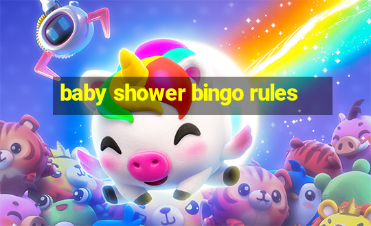 baby shower bingo rules