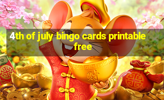 4th of july bingo cards printable free