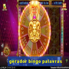 gerador bingo palavras