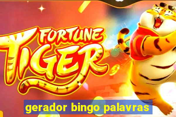 gerador bingo palavras