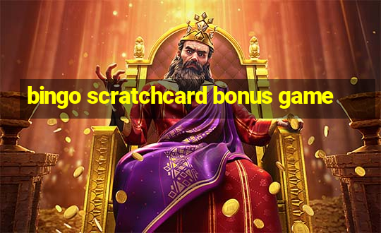 bingo scratchcard bonus game