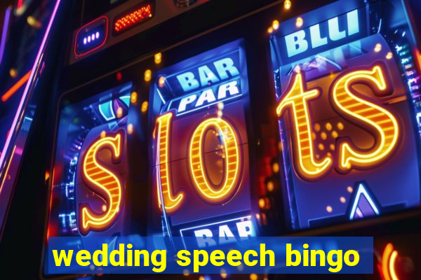 wedding speech bingo