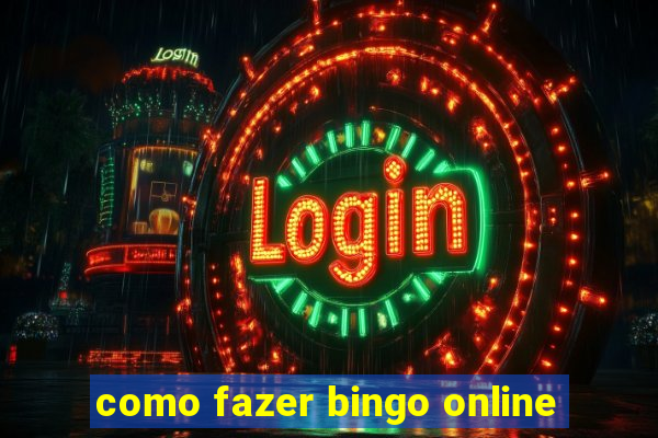 como fazer bingo online