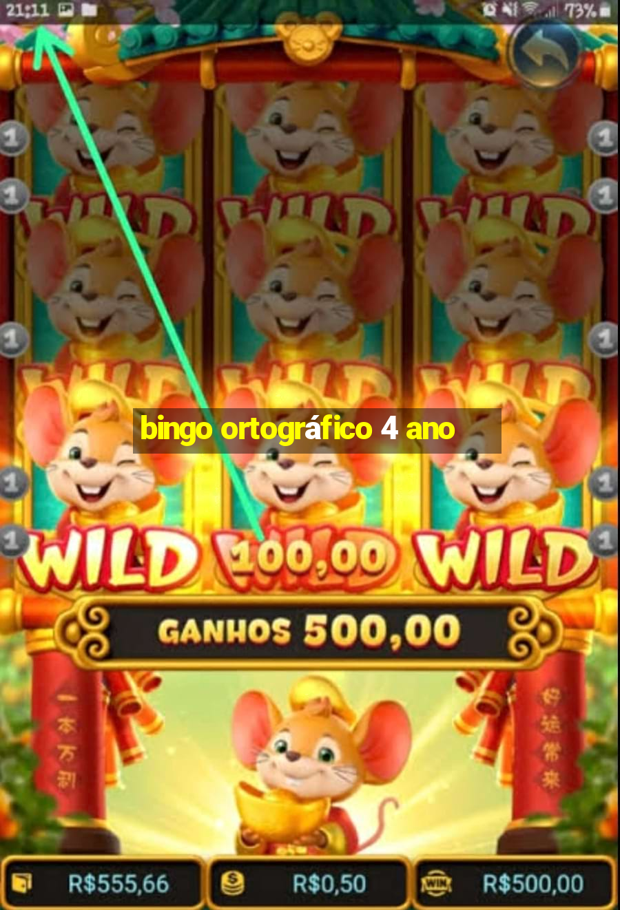 bingo ortográfico 4 ano