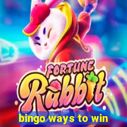 bingo ways to win