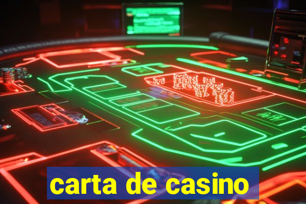 carta de casino