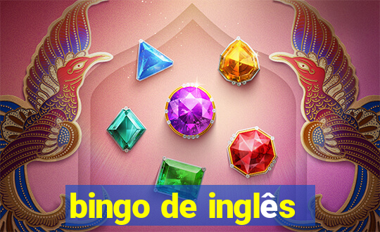 bingo de inglês