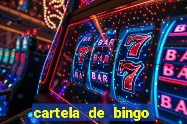 cartela de bingo até 30