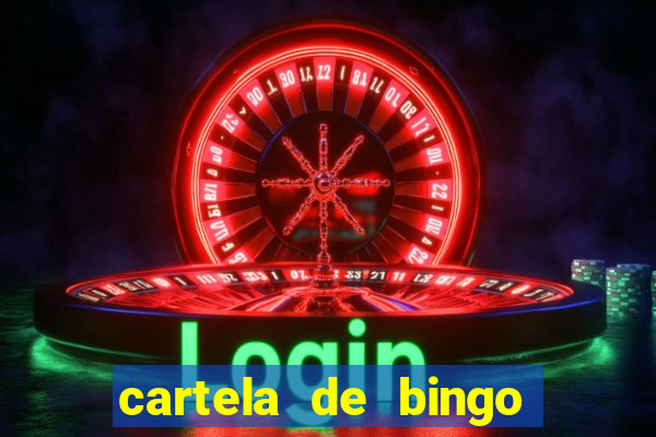 cartela de bingo até 30