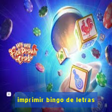 imprimir bingo de letras