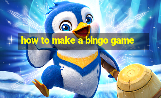 how to make a bingo game