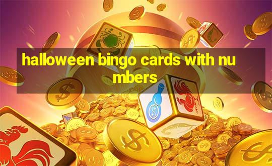 halloween bingo cards with numbers