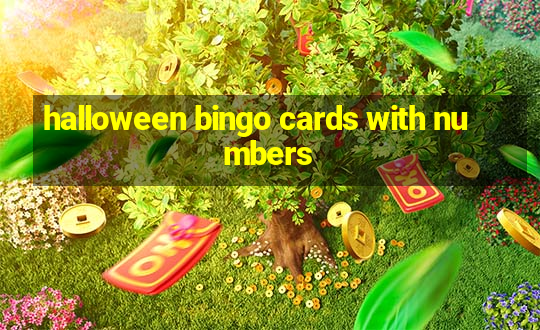 halloween bingo cards with numbers