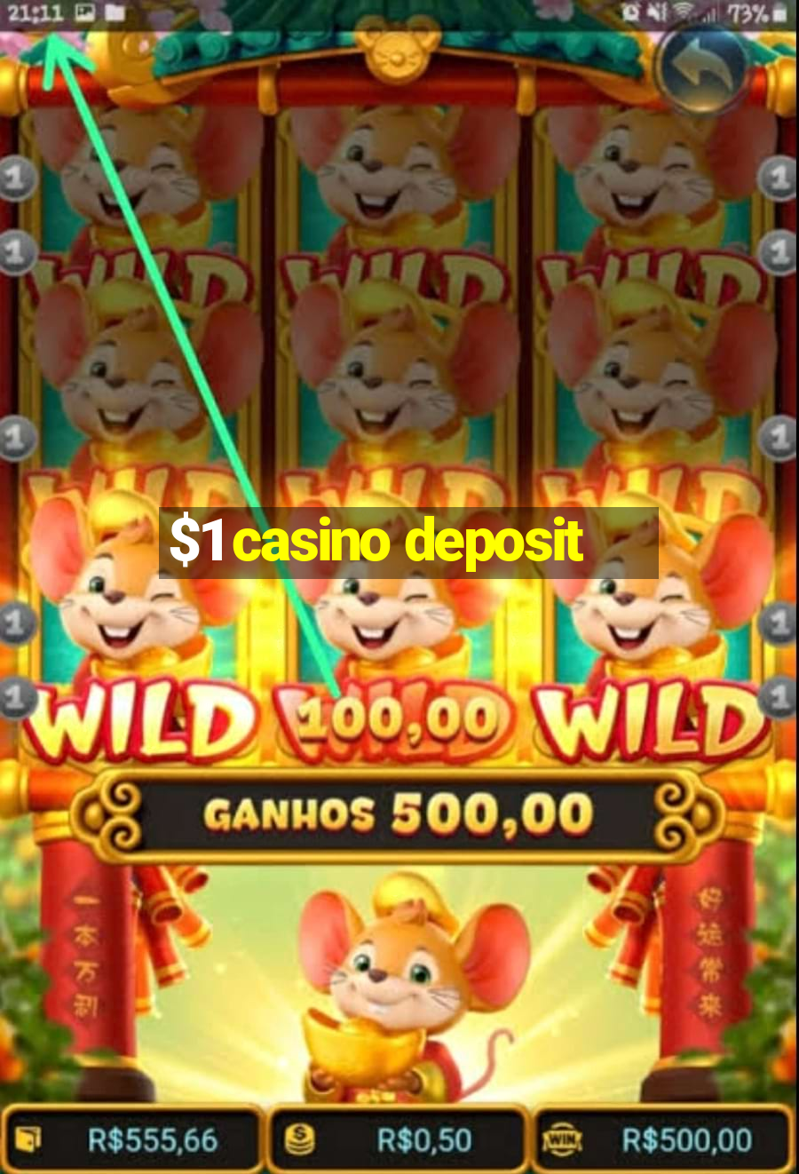 $1 casino deposit