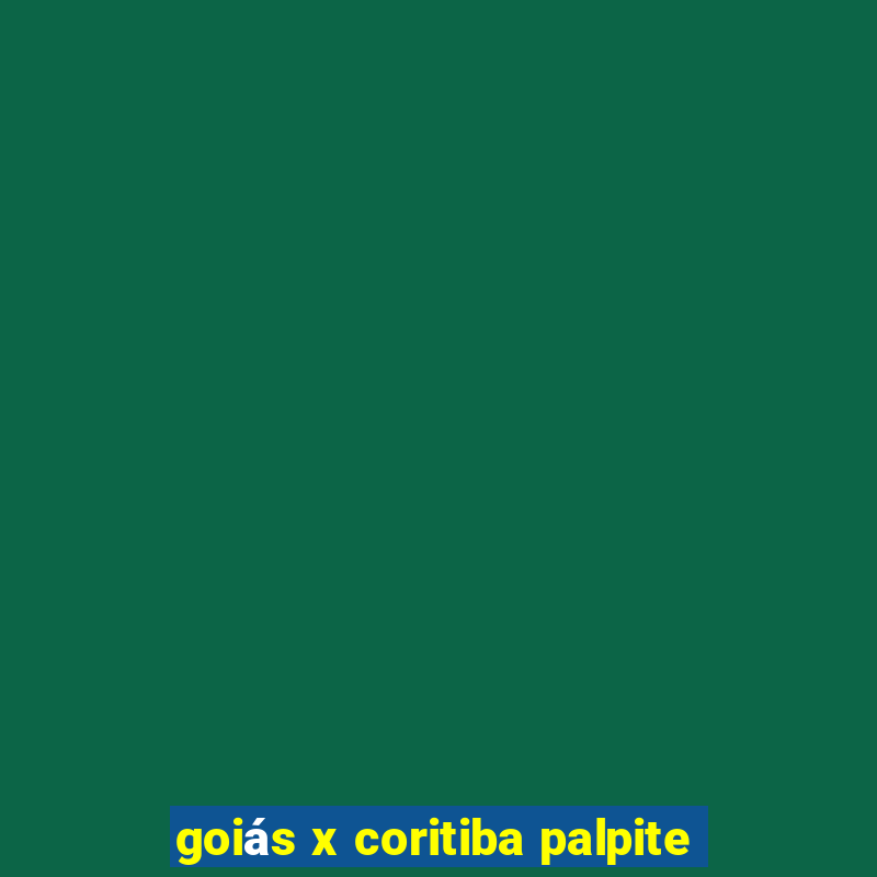 goiás x coritiba palpite